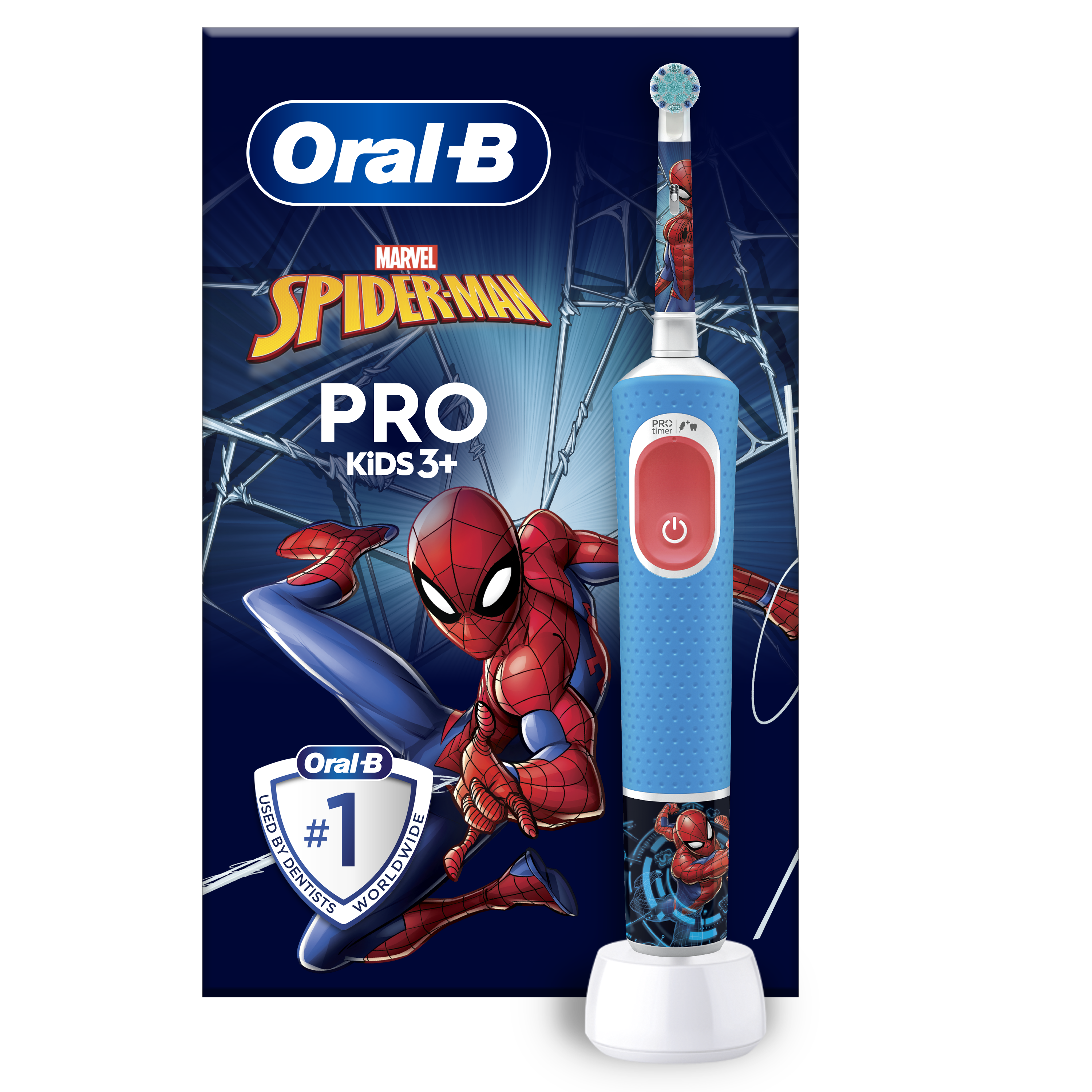 Oral-B Vitality Pro Kids Spiderman Ηλεκτρική Οδοντόβουρτσα 1τμχ – Παιδική Στοματική Υγιεινή