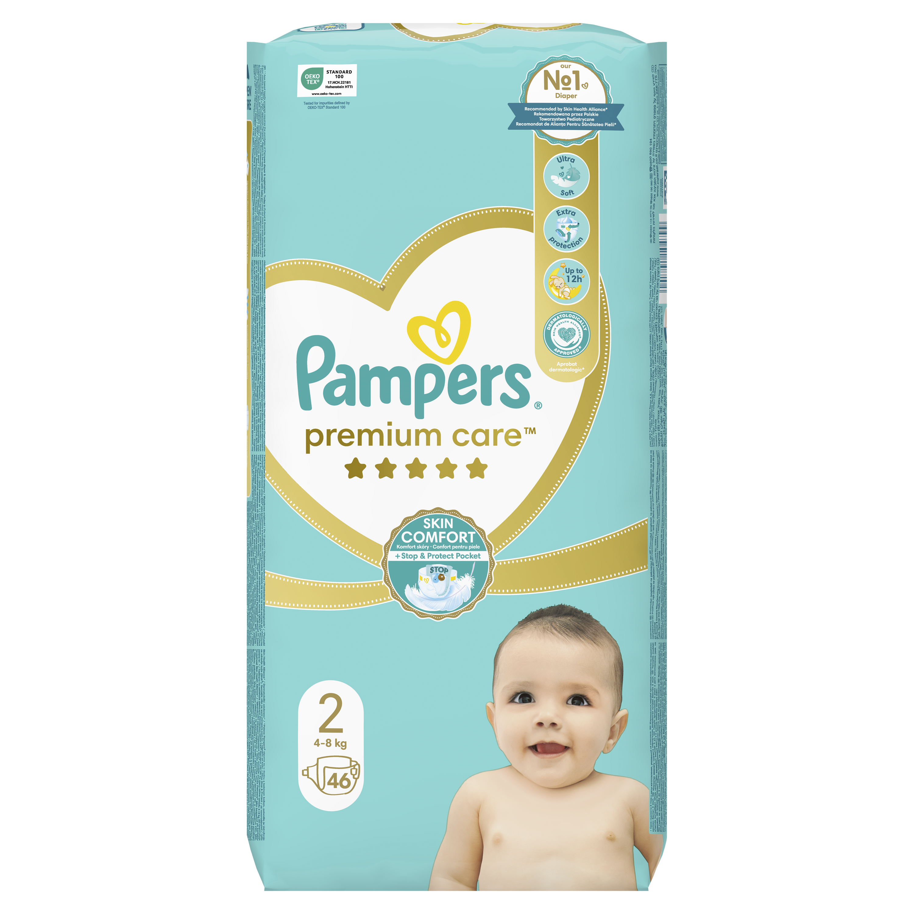 Pampers Premium Care Μέγεθος 2 2x46 Τεμ – Πάνες Βρεφικής Φροντίδας