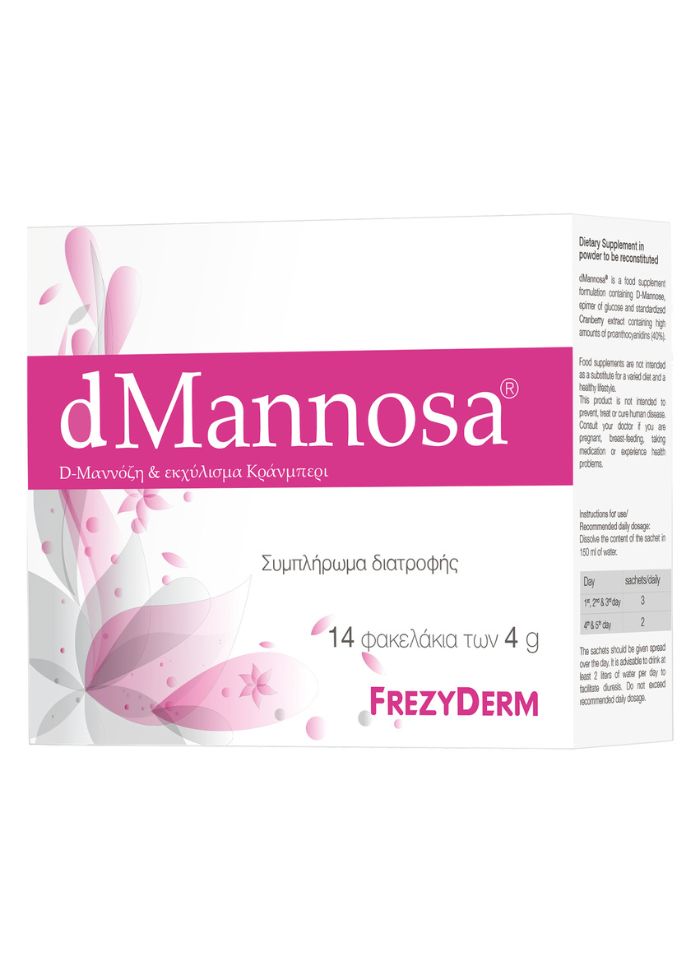Frezyderm D-Mannose 14 φακελάκια x4g – Συμπλήρωμα για Ουροποιητικό Σύστημα