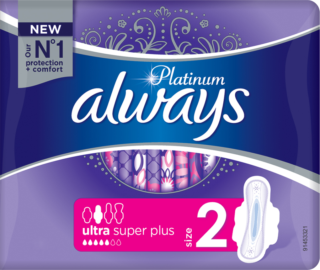 Always Platinum Ultra Super Long Μέγεθος 2 με Φτερά 7 Τεμάχια