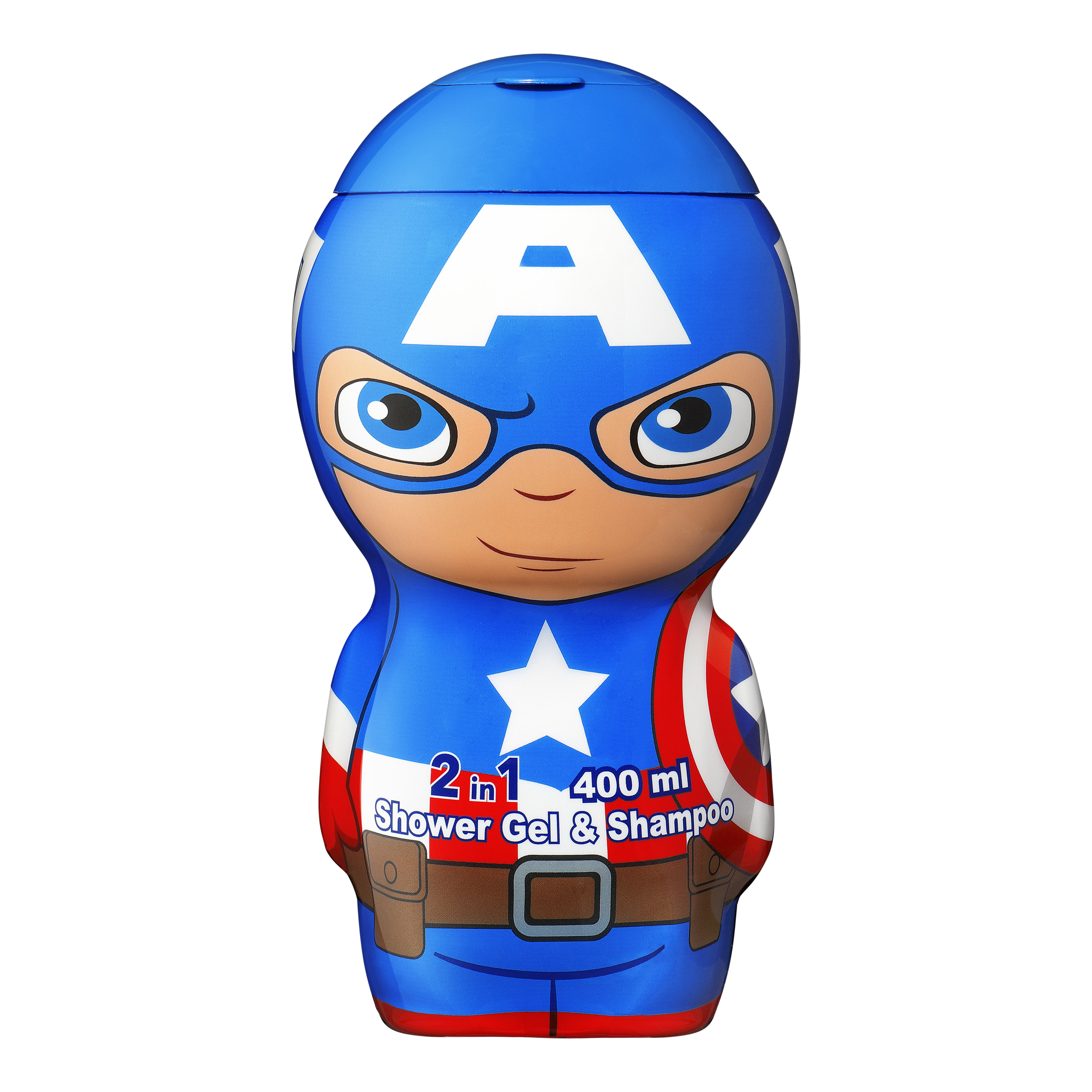Αφρόλουτρο & Σαμπουάν Captain America – 2 σε 1 Καθαρισμός Σώματος & Μαλλιών για Παιδιά