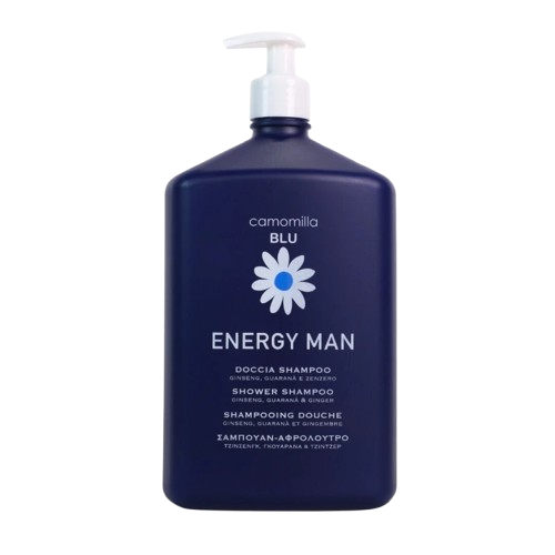 Camomilla Blu Shower Shampoo Energy Man 1000ml – 2 σε 1 Σαμπουάν & Αφρόλουτρο για Άνδρες