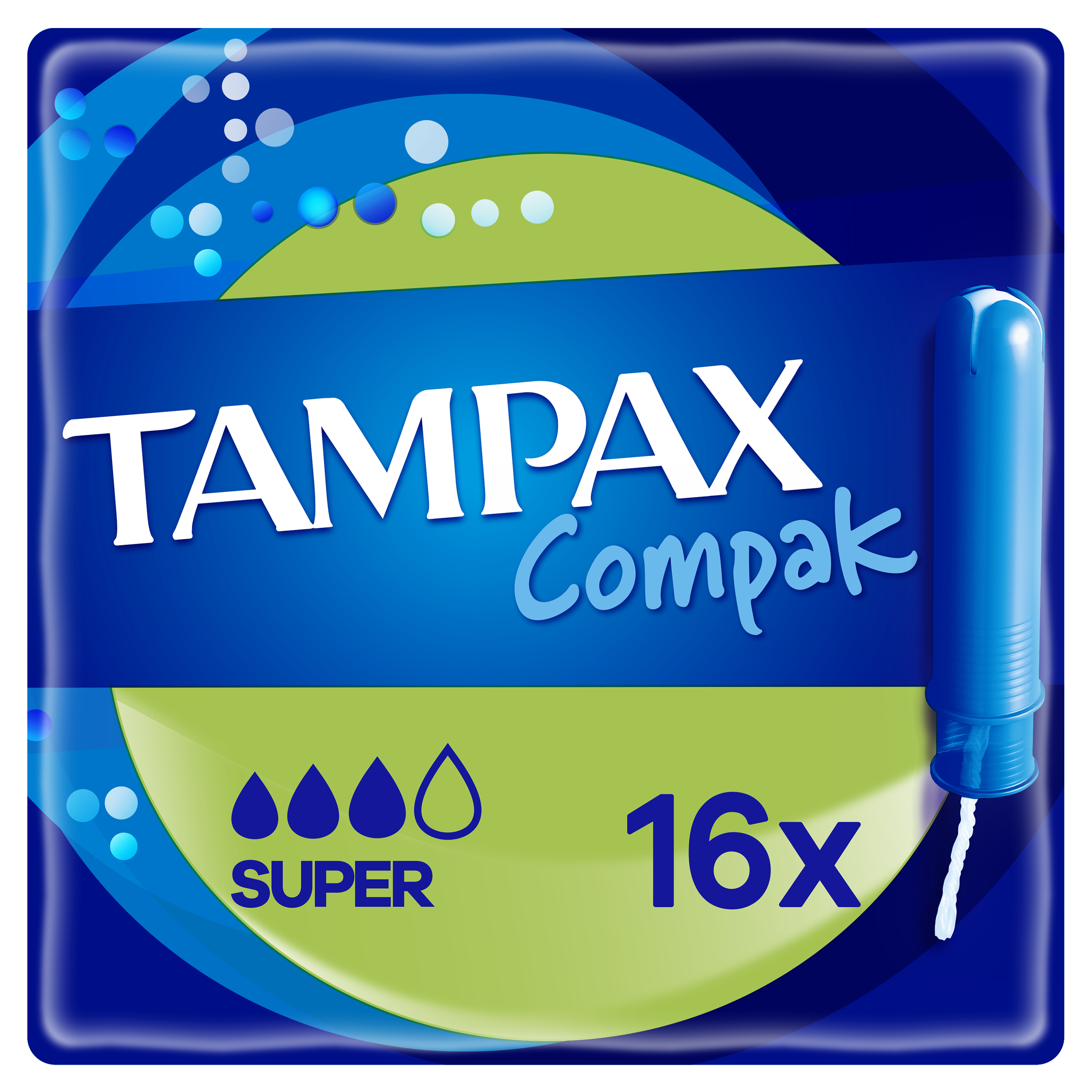 Tampax Compak Super Ταμπόν 6x16 – Για Μέτρια έως Μεγάλη Ροή