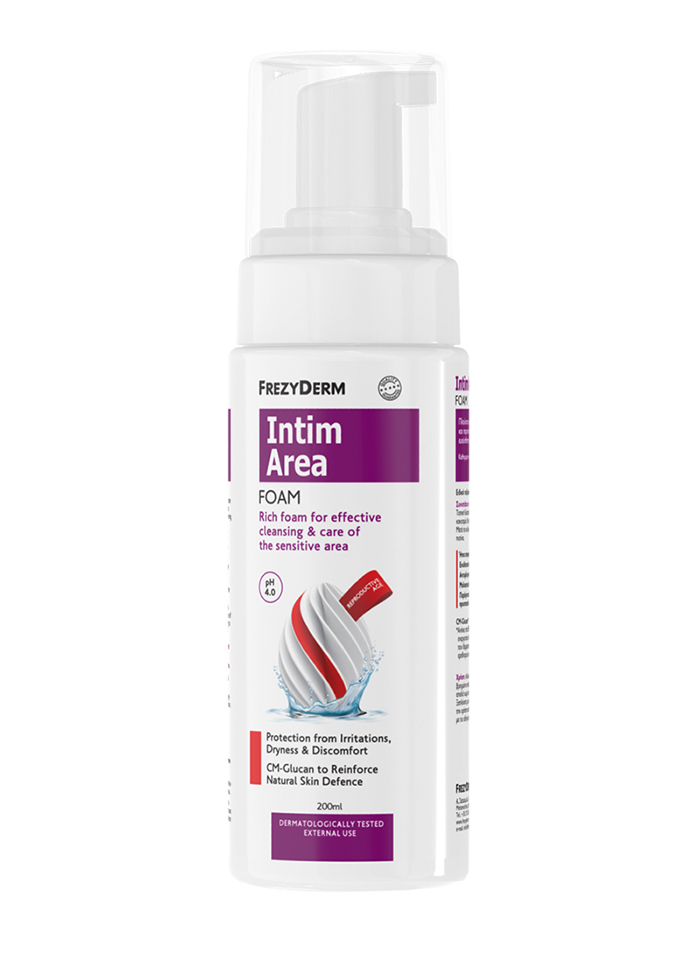 Frezyderm Intim Area Foam 200ml – Αφρός Καθαρισμού για Ευαίσθητη Περιοχή
