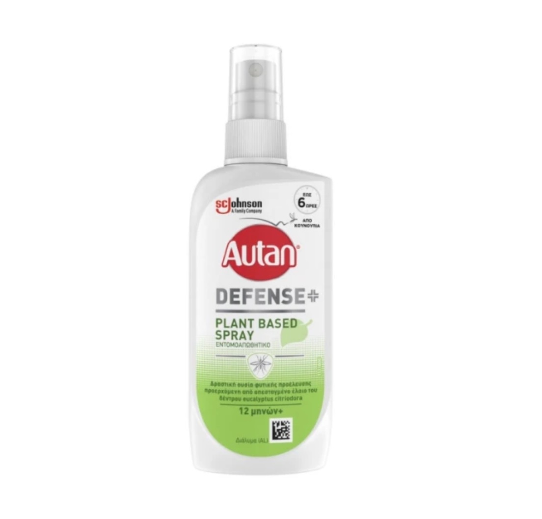 Autan Defence Plant Based Spray 100ml Φυτικό Εντομοαπωθητικό για Βρέφη 12+ Μηνών